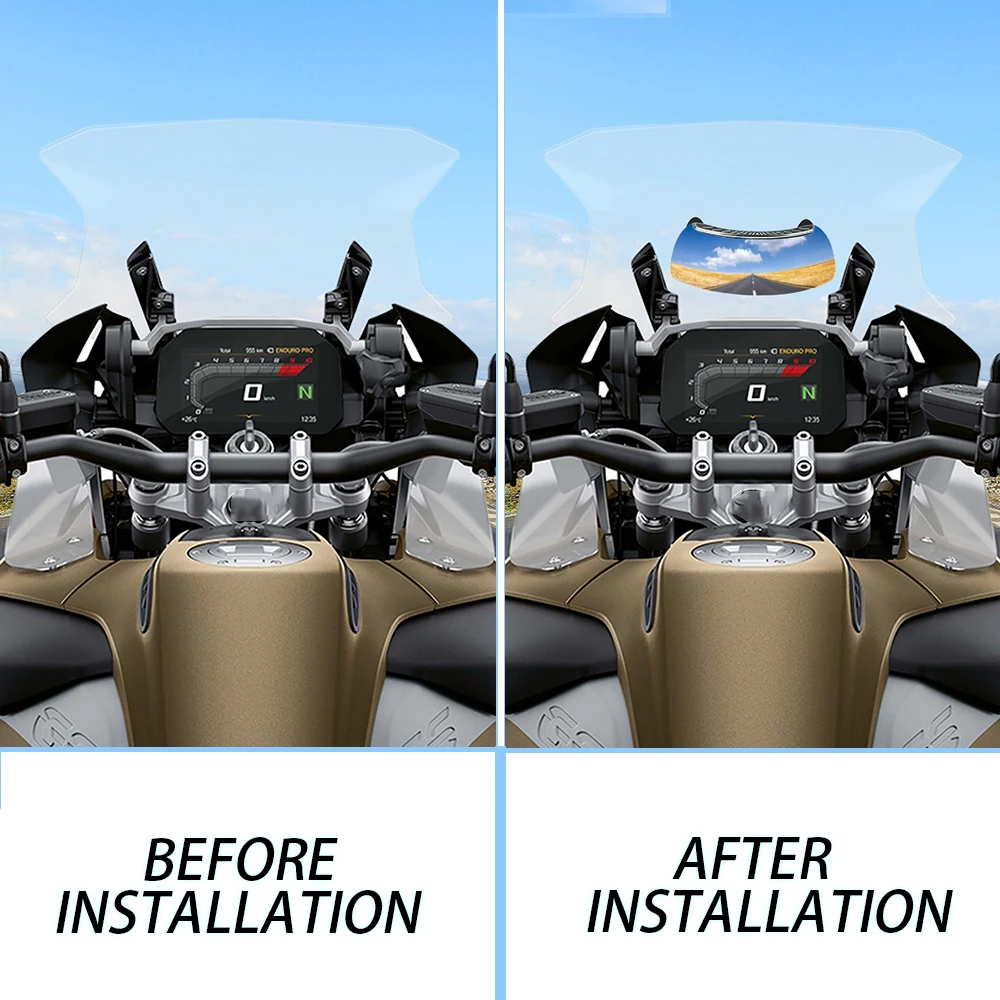 Для BMW R1150 Adventure R1150GS R1150RS R1150RT R1200 R1200C ветровое стекло 180 градусов зеркало для слепых зон широкоугольное зеркало заднего вида (art.: 3920bbb509668) - 3920bbb509668