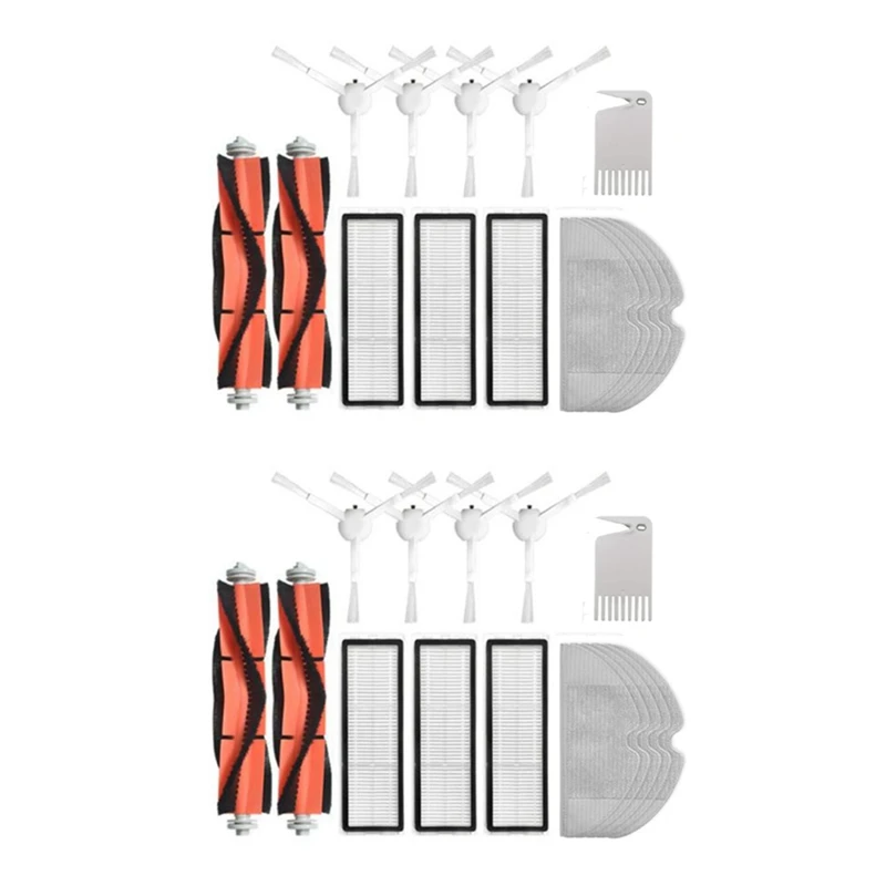 

HOT!Side Brush + Hepa Filter + Mopping Cloth For Xiaomi 1C 1 C Sweeper Robot Vacuum Mop Mijia C1 Accessories(30 PCS)