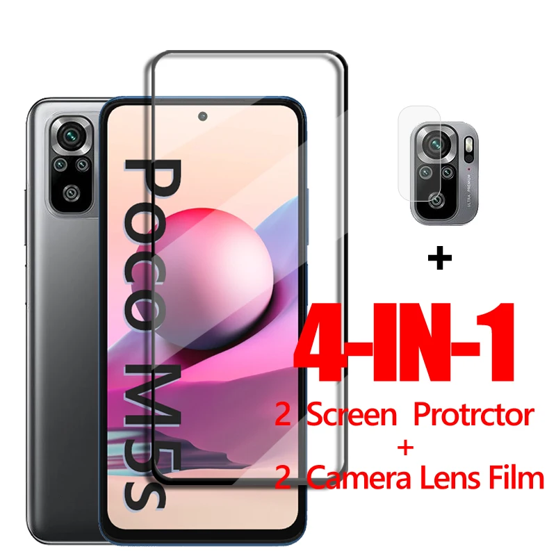 

Full Glue Glass For Xiaomi Poco M5s Screen Protector Xiaomi Poco M5 M5s M4 M3 Pro 4G Tempered Glass Phone Film Xiaomi Poco M5s