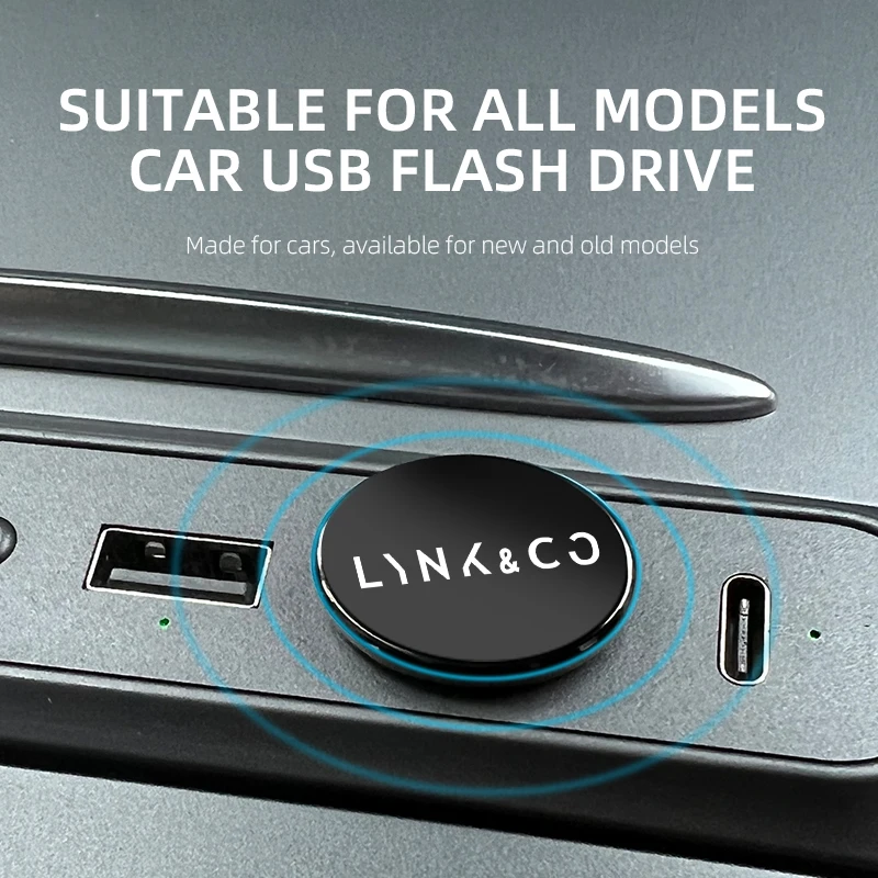 Мини-флеш-накопитель USB Type-C для автомобилей LYNK &amp CO 06 03 05 08 09 01 02 хэтчбек BX11 EX11 ZERO 2023