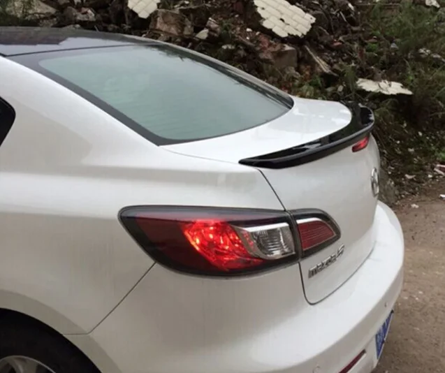 

Подходит для Mazda 3 4 двери, седан, спойлер 2011 2012 2013 2014 2015 2016, украшение автомобиля, заднее крыло, АБС-пластик, неокрашенный спойлер-праймер