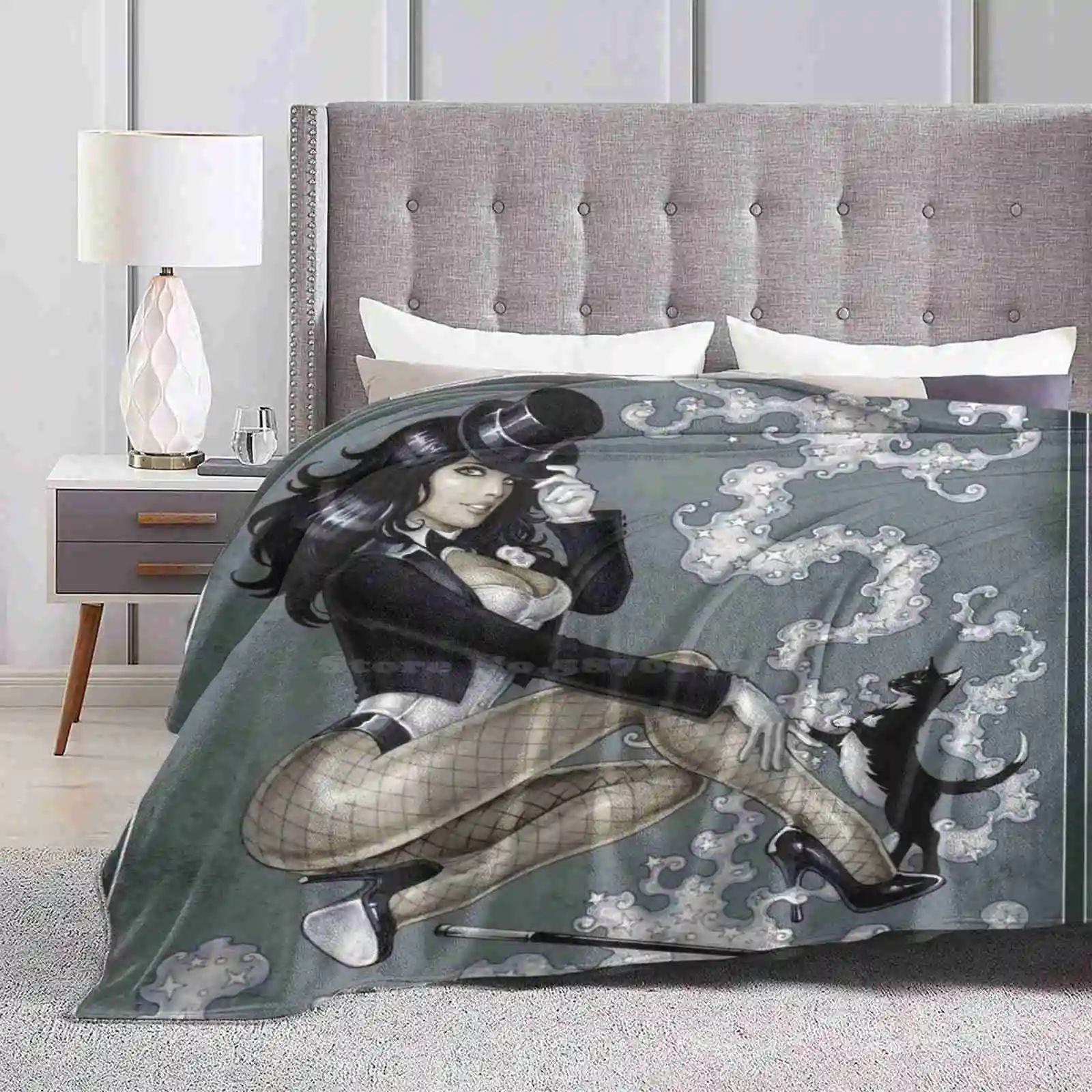 Волшебный тренд стильное забавное модное мягкое одеяло для девушек черная кошка