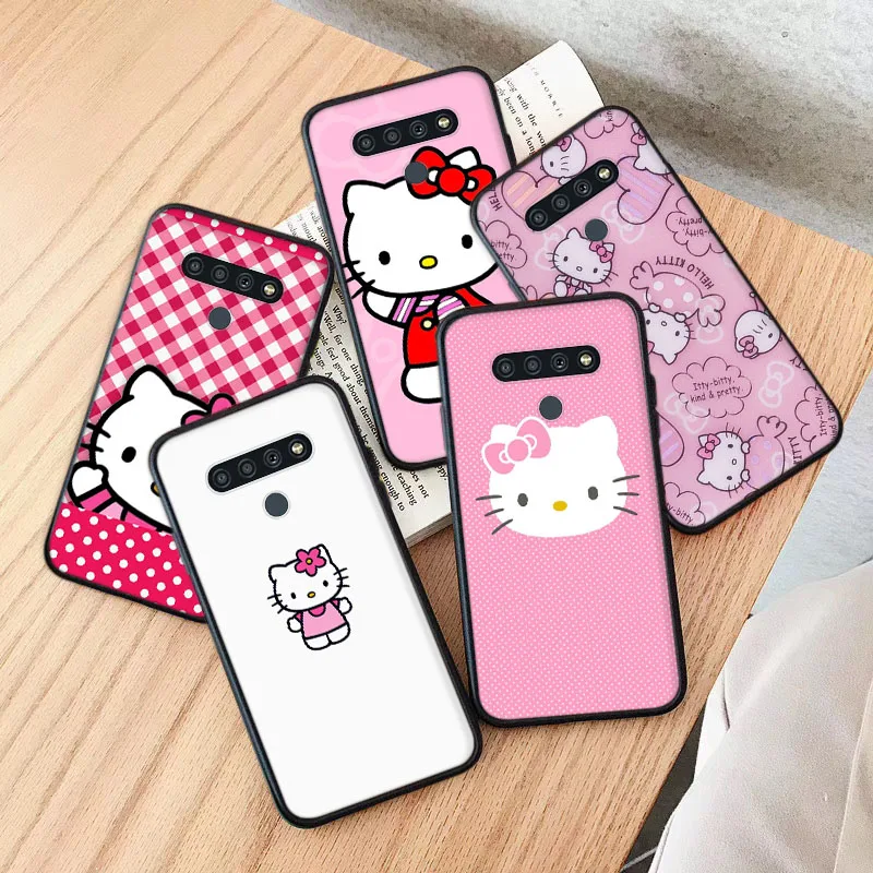 

Black Case for Xiaomi Poco F3 GT X4 X3 NFC M5 M4 M3 M2 C40 C3 Pro Hello Kitty