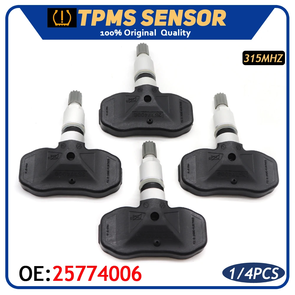 

Датчик давления в шинах TPMS, датчик 25774006 для Buick Rainier GM C Assistant Xl Xuv Saab 9-7x 2001-2009 315 МГц