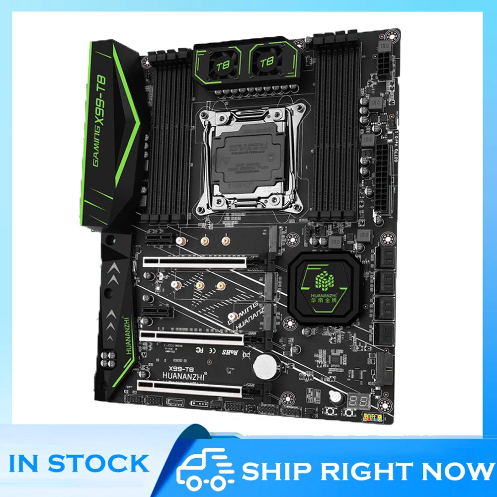 

X99-T8 материнская плата с поддержкой LGA 2011-3 USB3.0 NVME M.2 SSD DDR3 REG ECC память и процессор Xeon E5 V3 V4