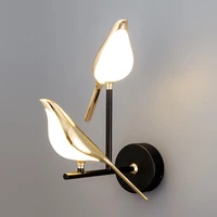 bird shape 110v 220v bracket wall lamp luxury led light for bedside bedroom living room
