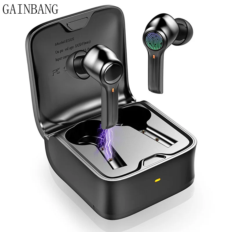 

GAINBANG ES05 Wireless Bluetooth 5.1 Earphones Stereo Hifi Noise Reduction Headphones Sport Earbuds Waterproof Headsets With Mic