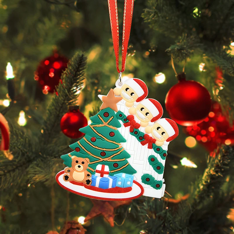 

Семейный Рождественский кулон, украшение, домашний декор, подарок «сделай сам», персонализированное украшение для рождественской елки, детский подарок