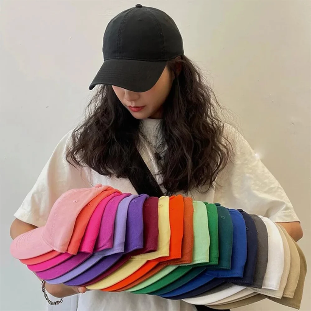

Men's Solid Color Cotton Baseball Cap Bob Women Black Kpop Snapback Caps Casquette Fitted Streetwear Hip Hop Gorras Dad Hat 2022