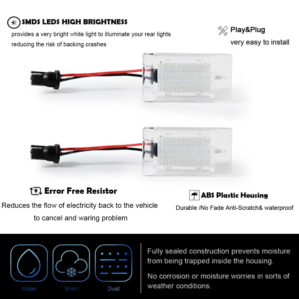 Фото 18SMD Белый светодиодный внутренний светильник багажника для Ford Transit Tourneo Courier Scorpio Sierra Puma Orion Mondeo Fusion Focus Fiesta №3