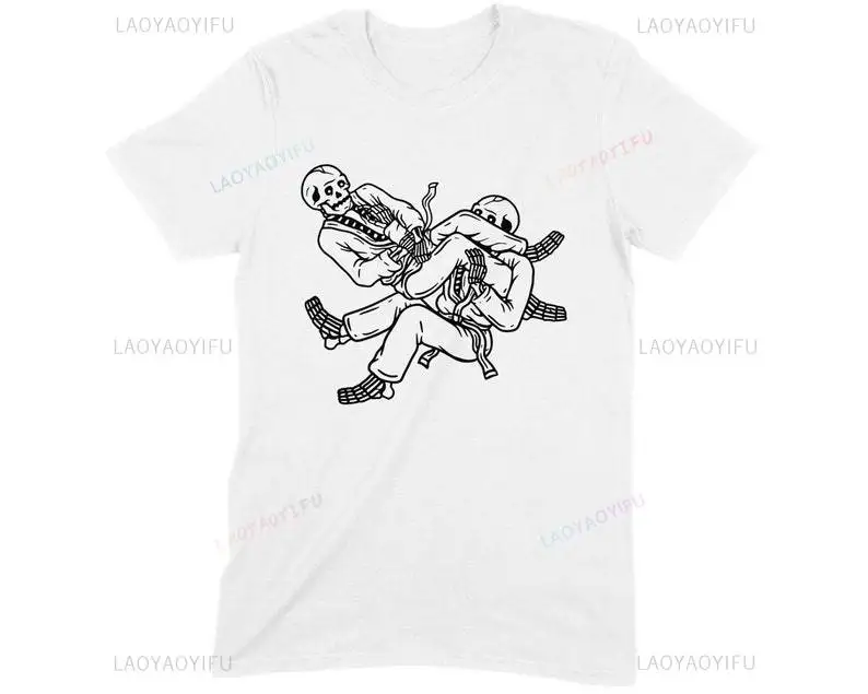 Бразильское джиу-джитсу скелет рука бар ММА BJJ незаменимые графические футболки