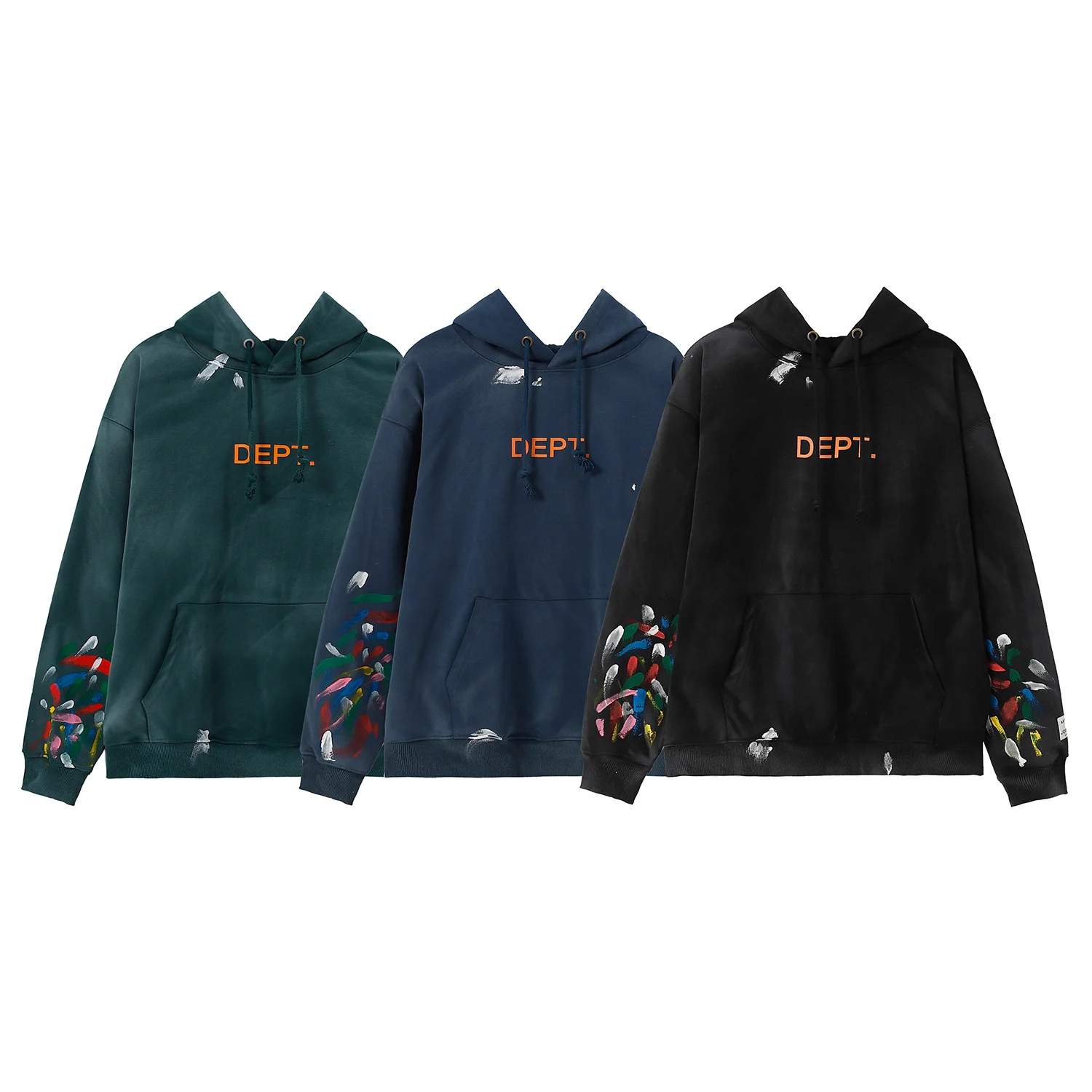 

2023 Gallery dept Fashion Sweatshirt Top Hand-painted Cotton Terry Hoodie T-shirt Men's and Women's Large Hoodie