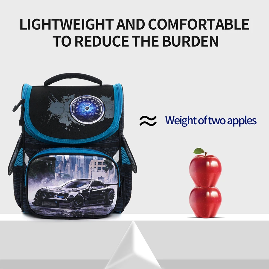 Kids Brand Grade 1-3 Cartoon Cars School Bags for Boys Children 3D Orthopedic W-2017 Backpack Fashion Schoolbag Mochila Infantil