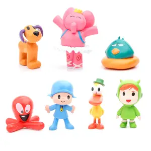 8/12pcs Bluey Bingo Family Action Figure Toys Cartoon Bluey Friends Pvc  Modèle Poupée Enfants Cadeau de Noël Maison Chambre Ornement Cadeau Pour  Enfant