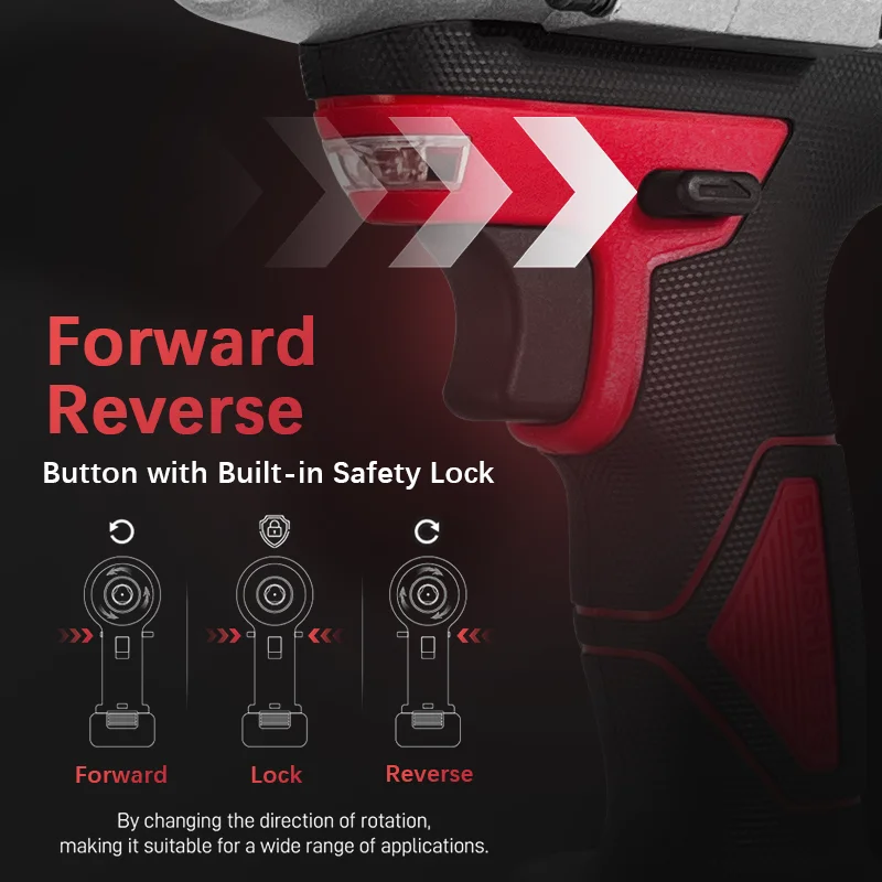 Гайковерт Электрический ударный 1/2 нм литий-ионный аккумулятор