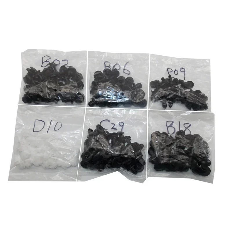 180 шт. разнообразные автомобильные крепежные зажимы фиксаторы штифты заклепки