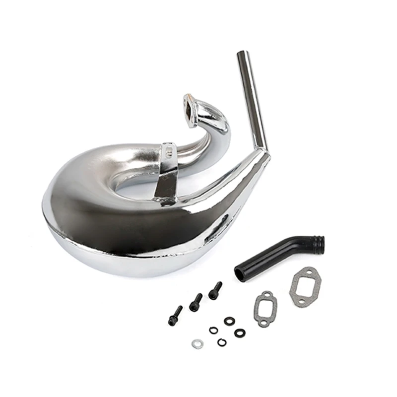 Хромированная выхлопная труба Vortex для Rovan 5T 32Cc 36Cc 45Cc 1/5 Scale Gas LT Truck LOSI 5IVE-T |