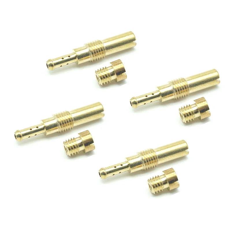 

4 Sets For Honda PC800 Pacific Coast 1989-1998 #38 #125 PC 800 Carburetor Repair Kit Carb Main Slow Pilot Jets Nozzle Parts