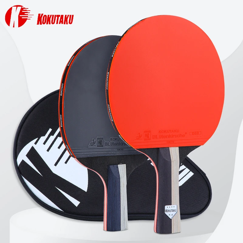 Ракетка для настольного тенниса KOKUTAKU серии X 3/4/5/6 звезды 7-слойное лезвие из