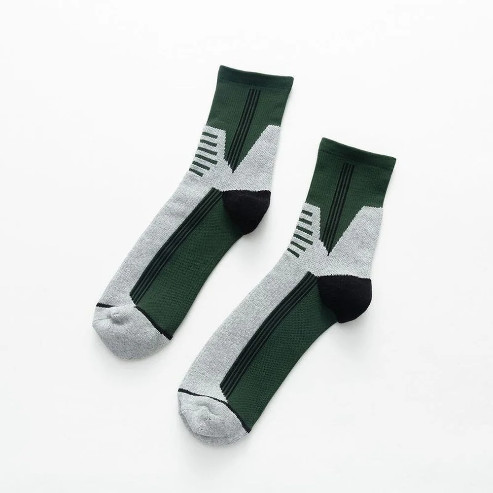 5 Pairs Foot Terry Thickened Cotton Men Sports Socks Professional Outdoor Running Exercise Casual Women Cotton Socks