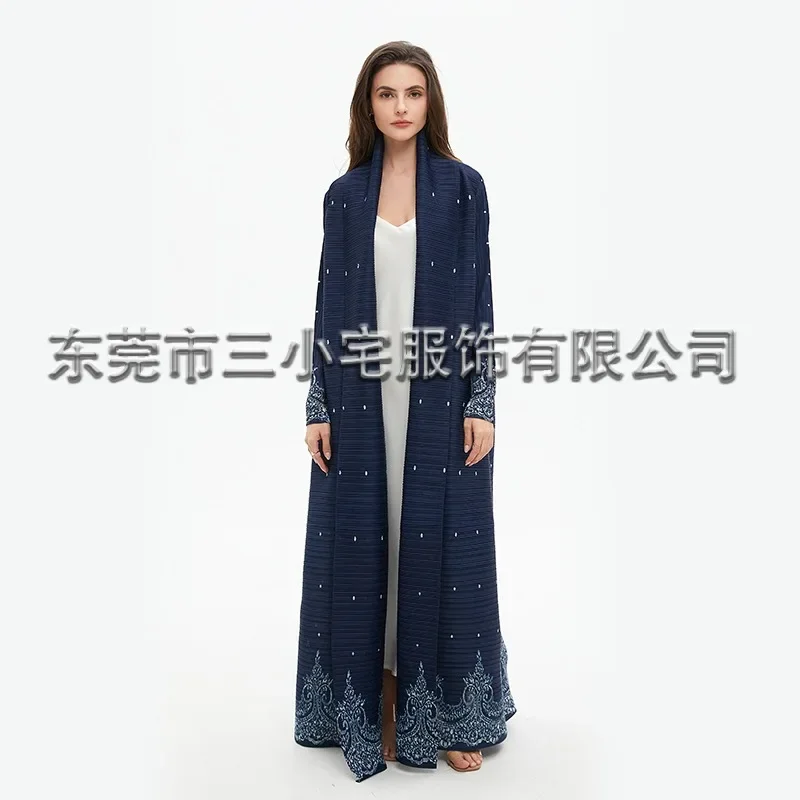 Женский плиссированный тренчкот с принтом большого размера отложным воротником