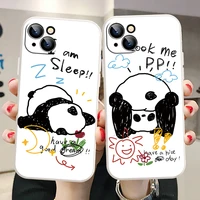 cute bear cartoon panda for iphone 11 12 13 pro max x xr xs max 6 7 8 plus se 2020 13 12 mini phone case carcasa back cover soft