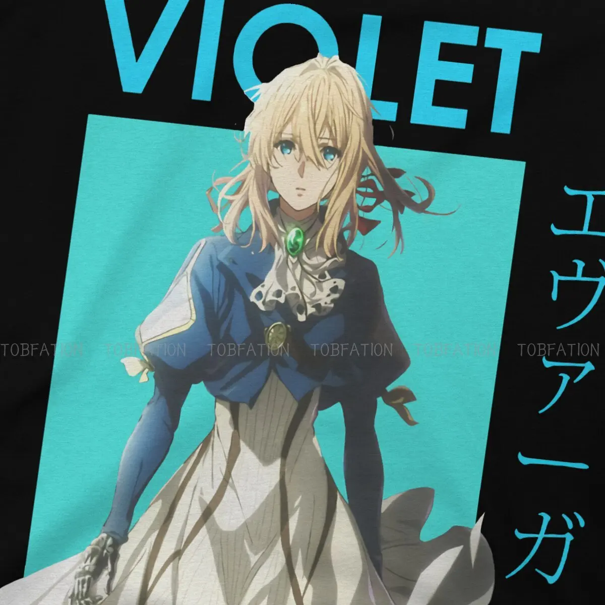 Футболка мужская с рисунком аниме фиолетового эверсада Гилберта |