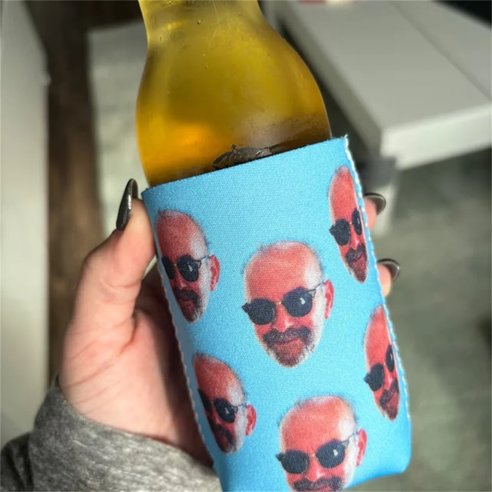 Персонализированный изолированный кулер для банок Забавный фотографий