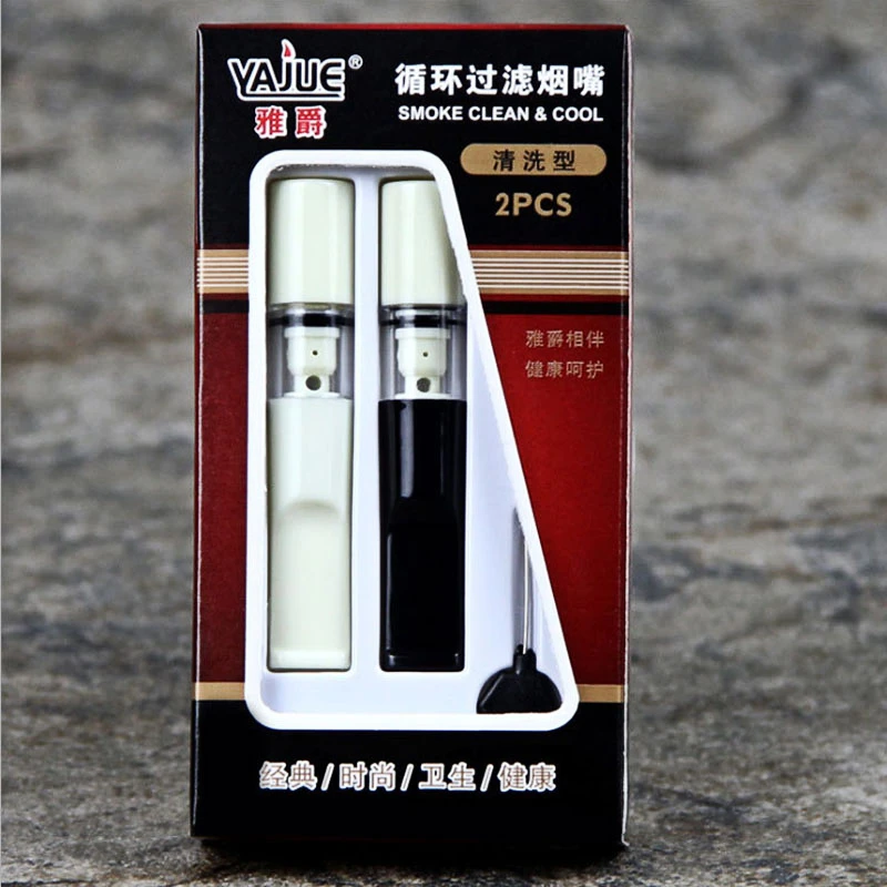 

Portable Creative Tobacco Cigarette Filter Removable To Clean Smoking Filter Reduce Tar Straight Cigarette Mouthpiece Men Gift