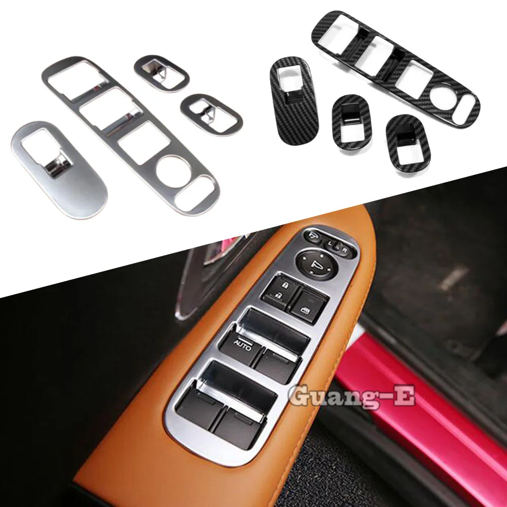 

Car ABS Inner Door Window Glass Panel Armrest Lift Switch Button Trim Frame 4pcs For Honda HRV HR-V Vezel 2019 2020 2021 2022