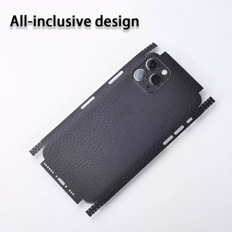 Фото Наклейки для Iphone 7 11 Pro 12 XS, защитная крышка экрана телефона, декоративные пленки, ультратонкие Кожаные чехлы, ледяная задняя часть, дерматогл... №4