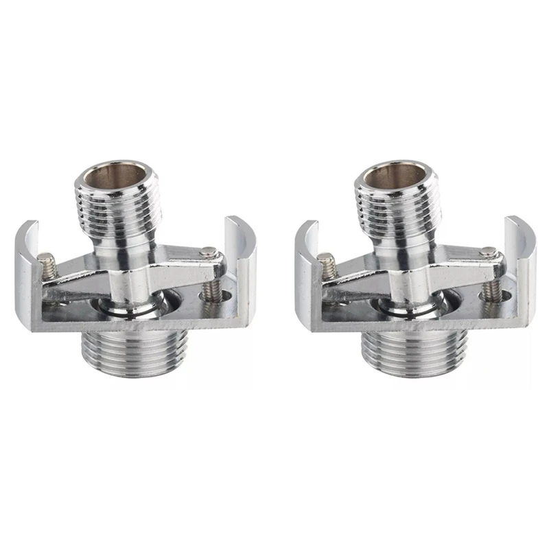 

HOT SALE 2X Adjusting The Angle Of Intake Pipe Copper Shower Head Angled Curved Foot Eccentric Screw Corner Faucet Accessor B