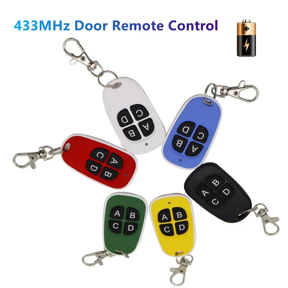 

433MHz Door Remote Control 4 Keys Copy Garage Universal Remote Control Cloning electric gate Remote Controller Duplicator Key