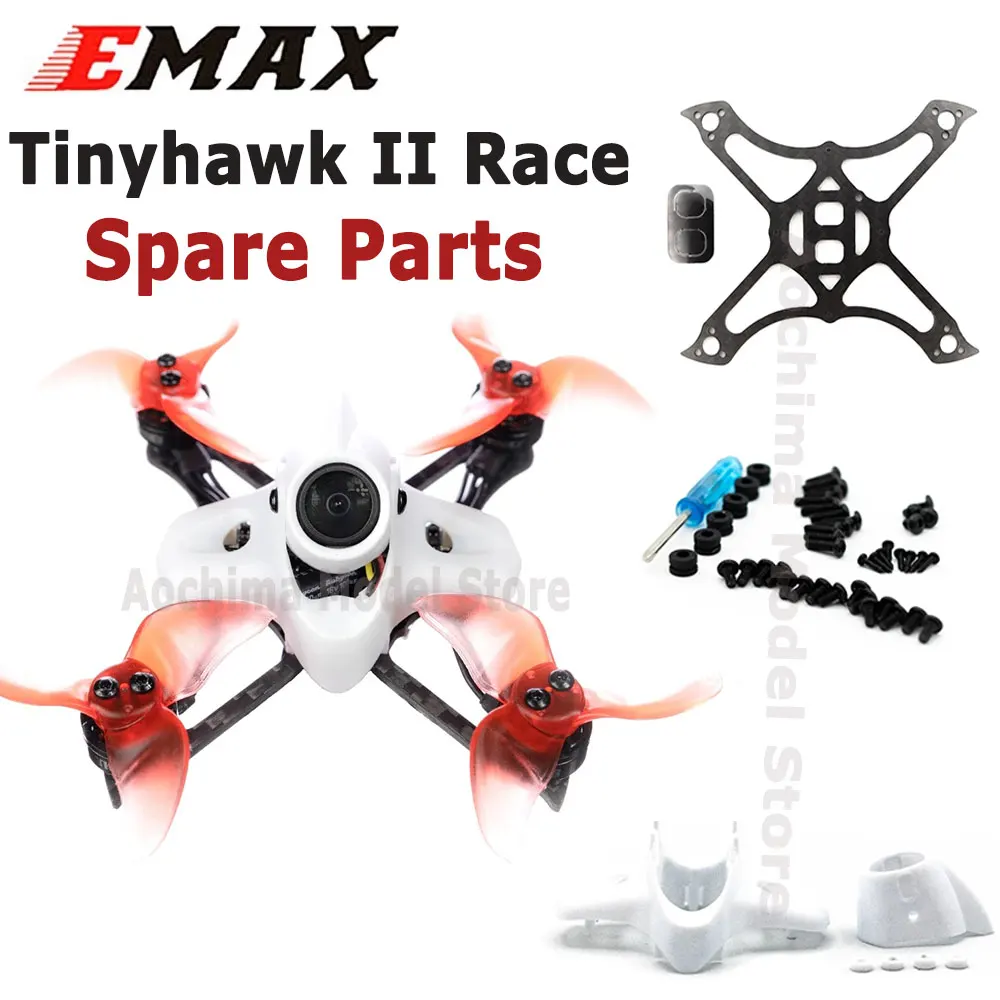 

Emax Tinyhawk II гоночные запасные части сменный навес рамка Нижняя пластина и комплект оборудования для FPV гоночного дрона