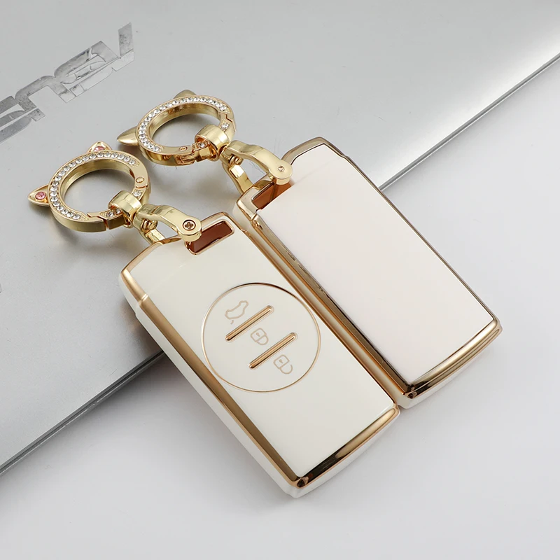 Soft TPU Car Key Case Cover Shell For Chery Tiggo 8 Arrizo 5 7 Pro EQ7 5x 3x Tiggo 7 Pro 2020 Gx Keychain Holder Accessories