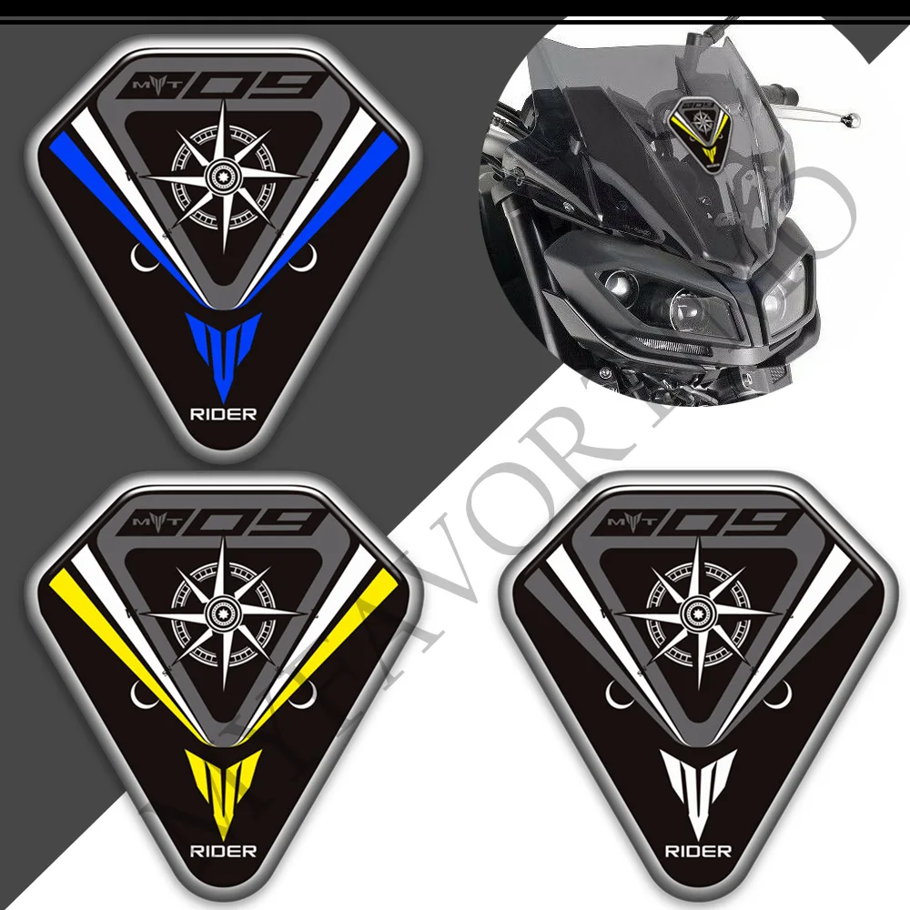 

For Yamaha MT09 MT FZ 09 SP MT-09 Motorcycle Fuel Tank Pad Windshield Sticker Decal Decoration 2016+UP