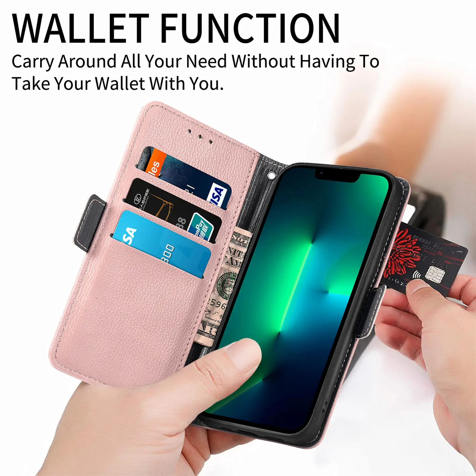 Leather Flip Case for Samsung Galaxy S22 Ultra S21 FE S20 Plus Note 20 Luxury 3D Flowers Wallet Shockproof Stand Phone Cover