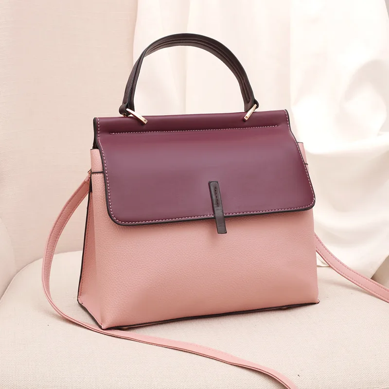 

Лидер продаж, модная сумка-тоут с контрастными атмосферными цветами, женская новая вместительная сумка-мессенджер на одно плечо, трендовая ...