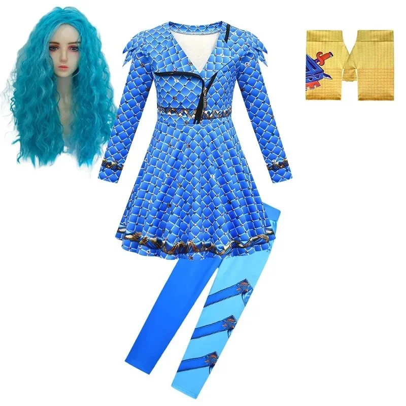 Красный костюм The Rise of Red для девочек D-Descendants 4 красный косплея парик детская