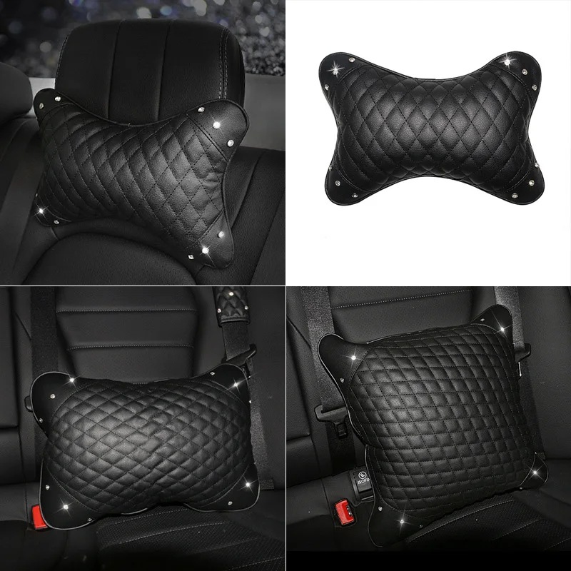 

Neck Rest for Car Neck Pillow for Driver Auto Seat Headrest Cushion Driving Relax Necksupport Diamonds Bling Car Accessories