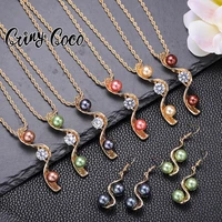 cring coco female samoan necklace set woman 2 pieces polynesian earrings sets 2022 trend new wedding accessories jewelry sets