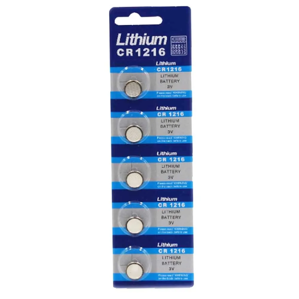 10 шт./лот CR1216 батарейка-таблетка cr1216 электронные часы для IC-карты светящаяся