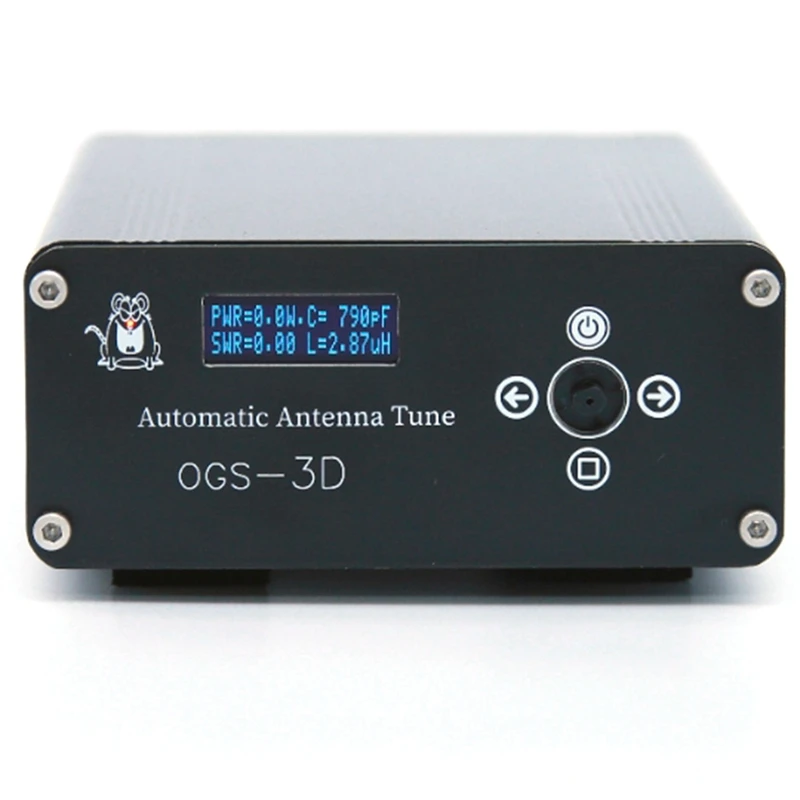 

OGS-3D ATU-100 Automatic Antenna Tuner Firmware 5.1 Shortwave Antenna Tuner Rechargeable For QRP/QRO Radio+Battery