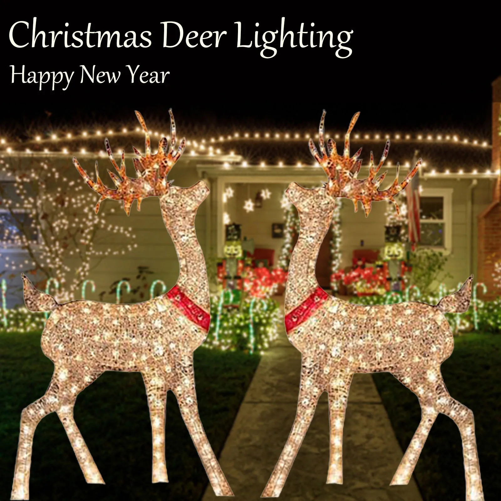 

Christmas Light Deer Outdoor Christmas Reindeers Led Christmas Light Reindeers For Outdoor Decoration