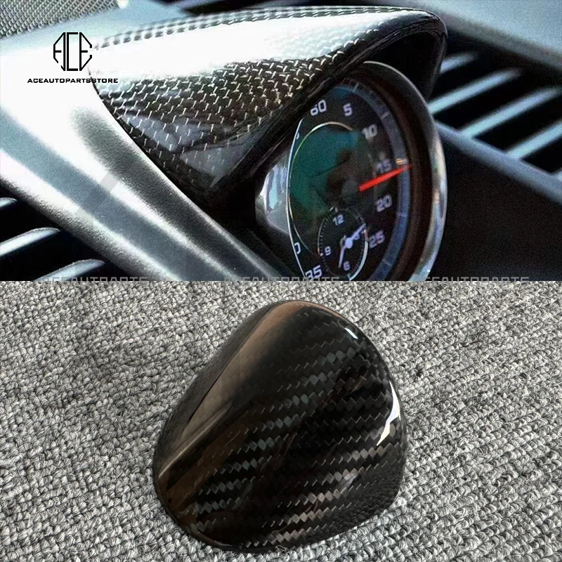 Фото Накладка на часы из настоящего карбона для Porsche 911 992, внутренняя отделка приборной панели №1