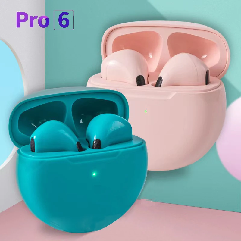 

Bluetooth-наушники Pro 6 TWS спортивные, водонепроницаемые, с микрофоном