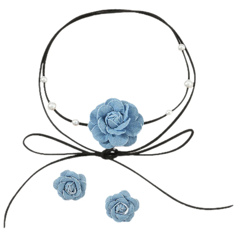 

1 Набор, цветочное ожерелье и серьги-гвоздики