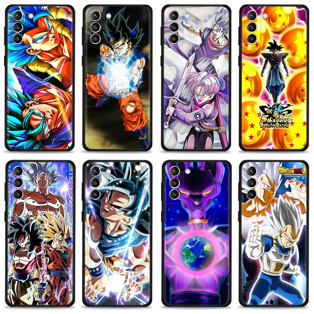 

Celular Funda For Samsung Galaxy S22 S21 S20 Ultra FE S10 S9 S8 Plus S10e 5G Note 20 10 4G Cover Case Dragon Ball Super Gold