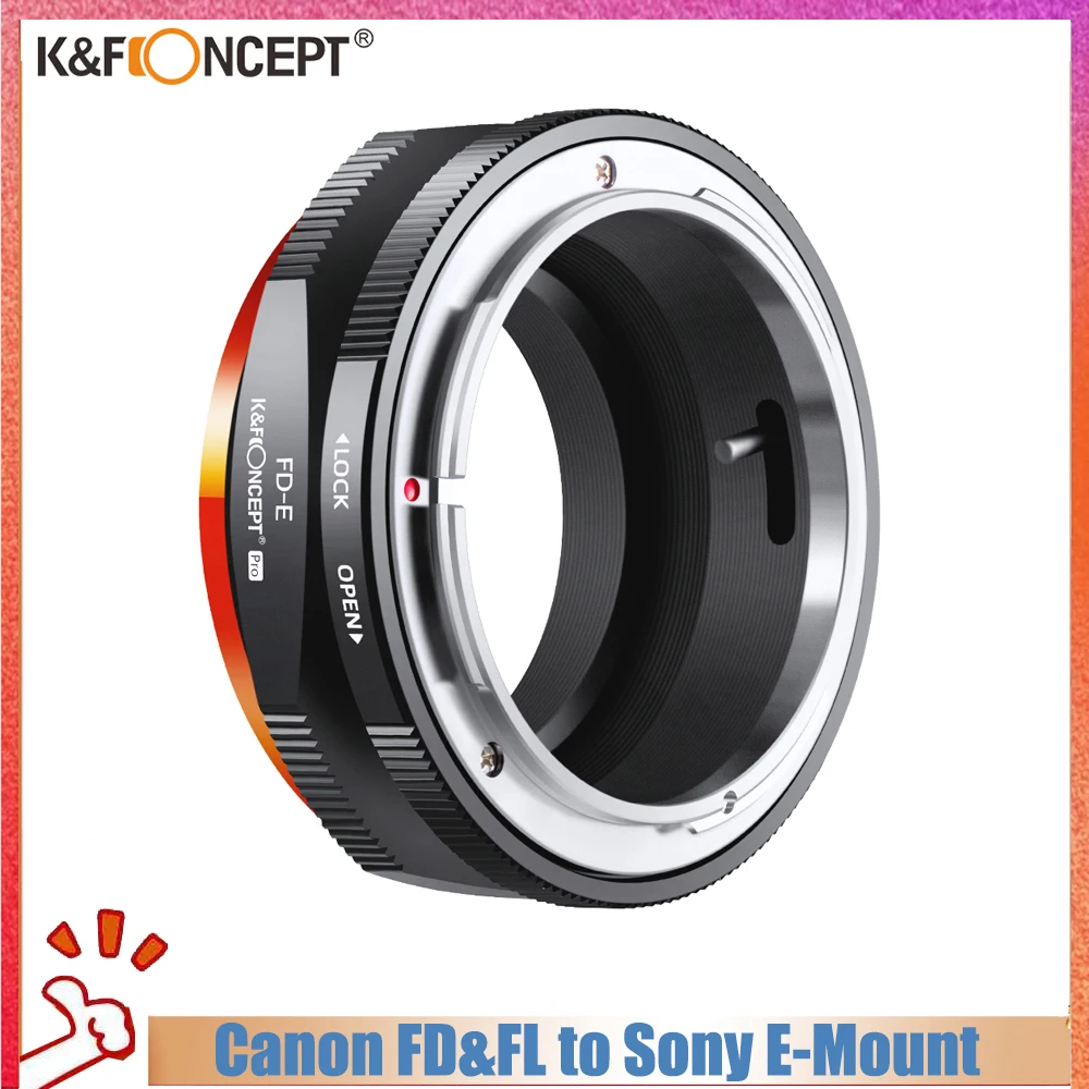 

K & F Concept FD К Nex E адаптер крепления объектива для Canon FD FL Крепление объектива к E NEX Крепление для Sony E Pro крепление адаптер камеры