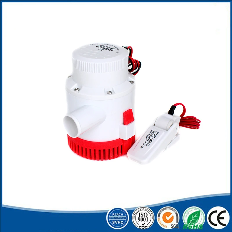 

Large flow dc 12v 24v bilge pump 3700GPH electric water pump for boats submersible boat water pump with float switch 3700 gph
